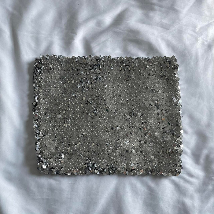 Dolce & Gabbana silver sequin boob tube top