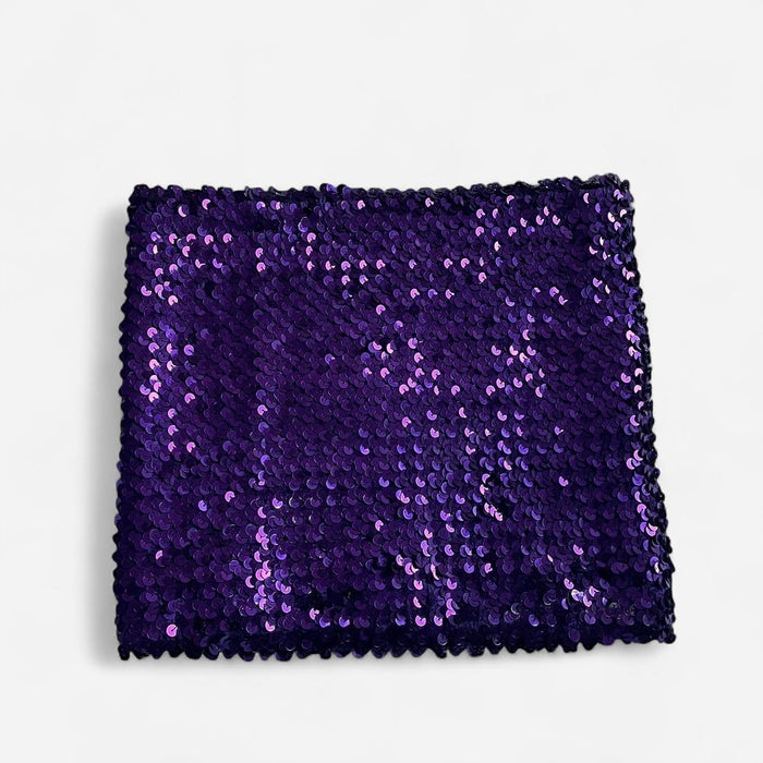Dolce & Gabbana purple sequin boob tube top