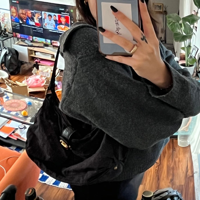 Louis Vuitton denim baggy shoulder bag