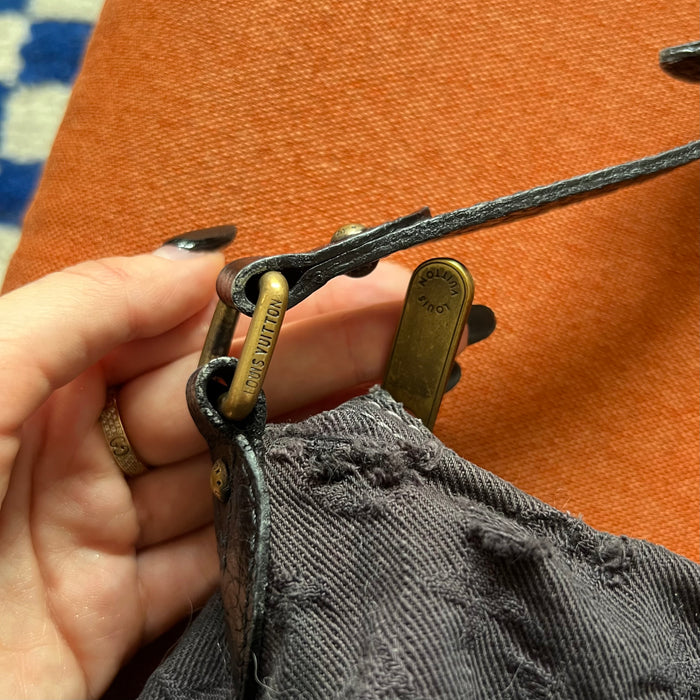 Louis Vuitton denim baggy shoulder bag