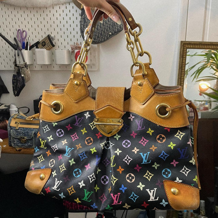 Louis Vuitton vintage black multicolour ursula shoulder bag