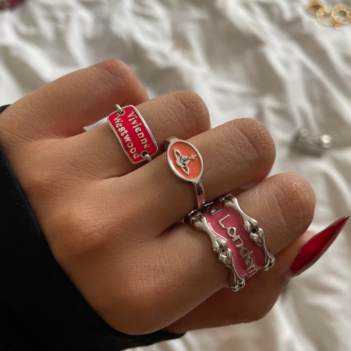 Vivienne Westwood silver peach orb signet ring