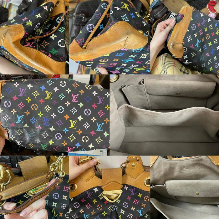 Louis Vuitton vintage black multicolour ursula shoulder bag
