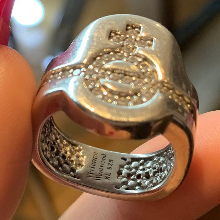 Vivienne Westwood crystal orb ring