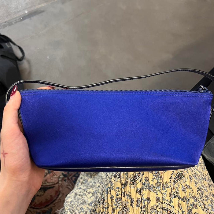 Gucci Tom Ford blue satin boat bag