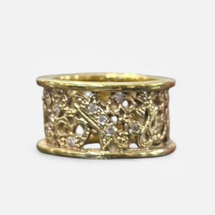 Vivienne Westwood gold orb and skull ring