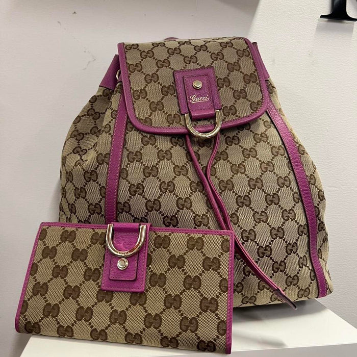 Gucci abbey pink backpack