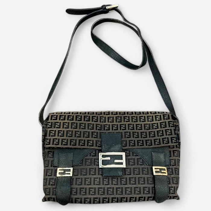 Fendi brown sweety zucchino crossbody bag