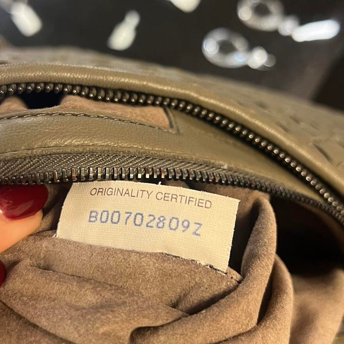 Bottega Veneta grey hobo bag