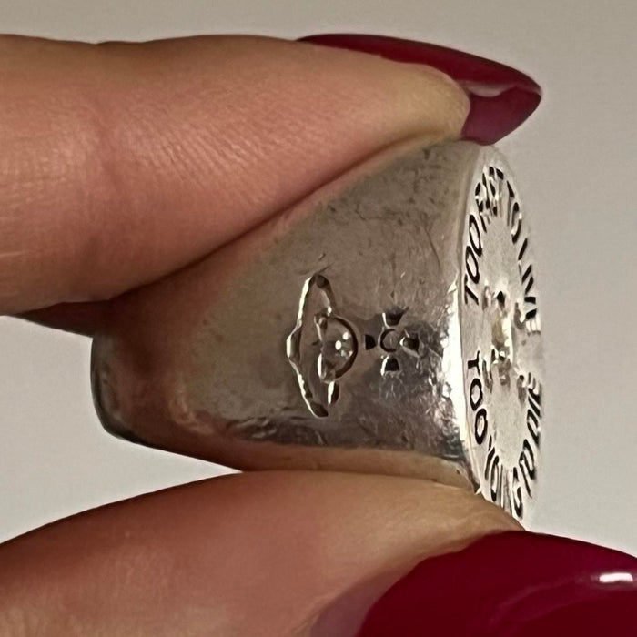 Vivienne Westwood vintage sterling silver signet ring