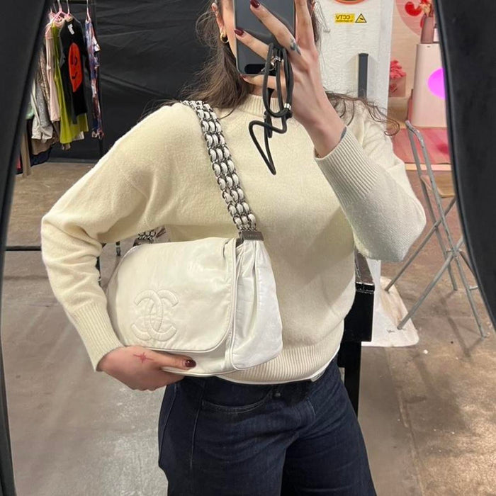 Chanel ligne accordion flap bag