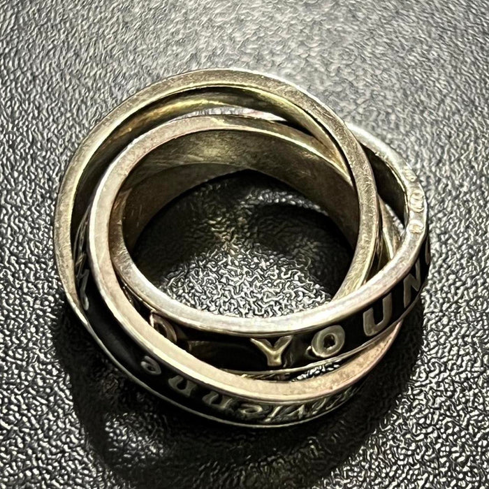 Vivienne Westwood ‘too fast to live too young to die’ triple ring