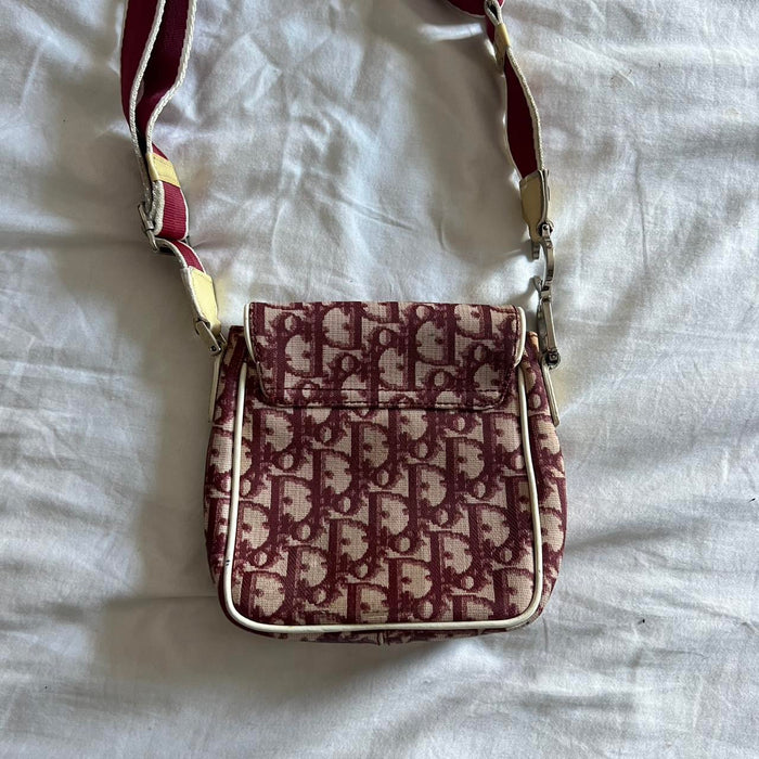 Dior vintage red messenger bag