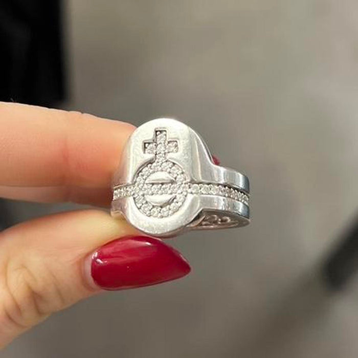 Vivienne Westwood crystal orb ring