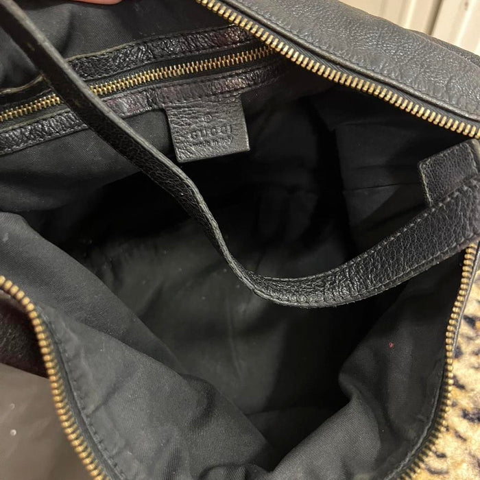 Gucci black blondie hobo bag