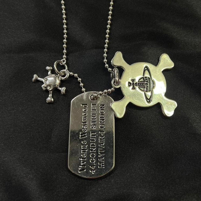 Vivienne Westwood ‘too fast to live too young to die’ dog tag chain