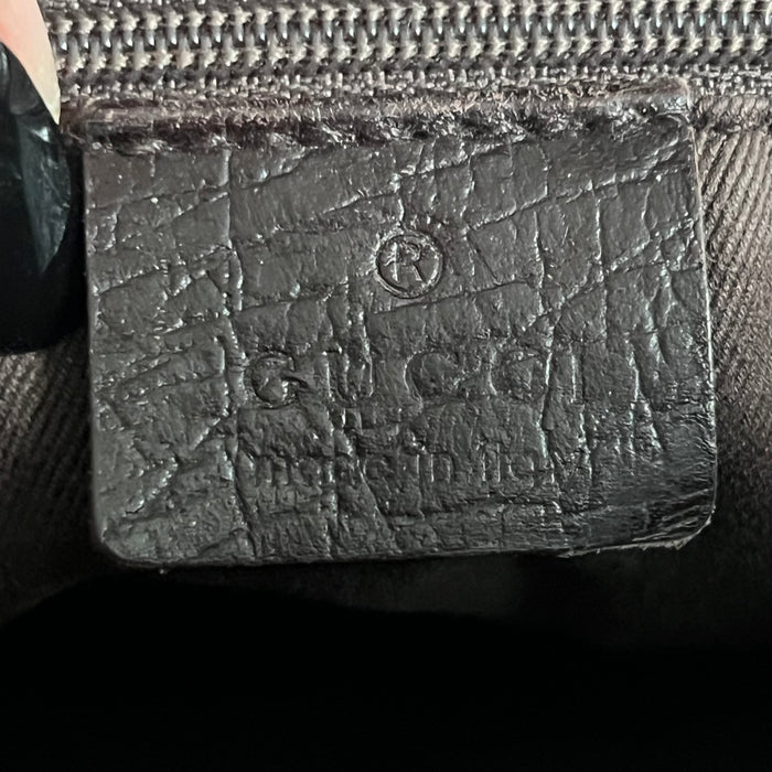 Gucci brown buckle shoulder bag