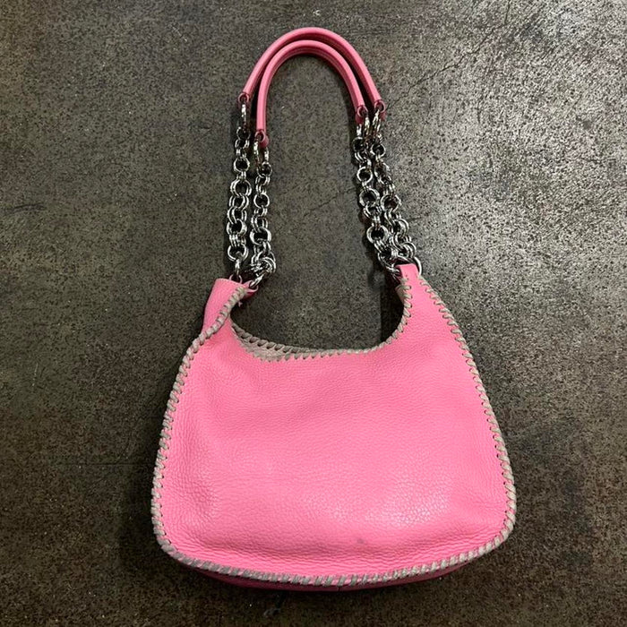 Prada vitello pink chain shoulder bag