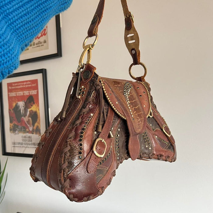 Bracher Emden large brown saddle bag