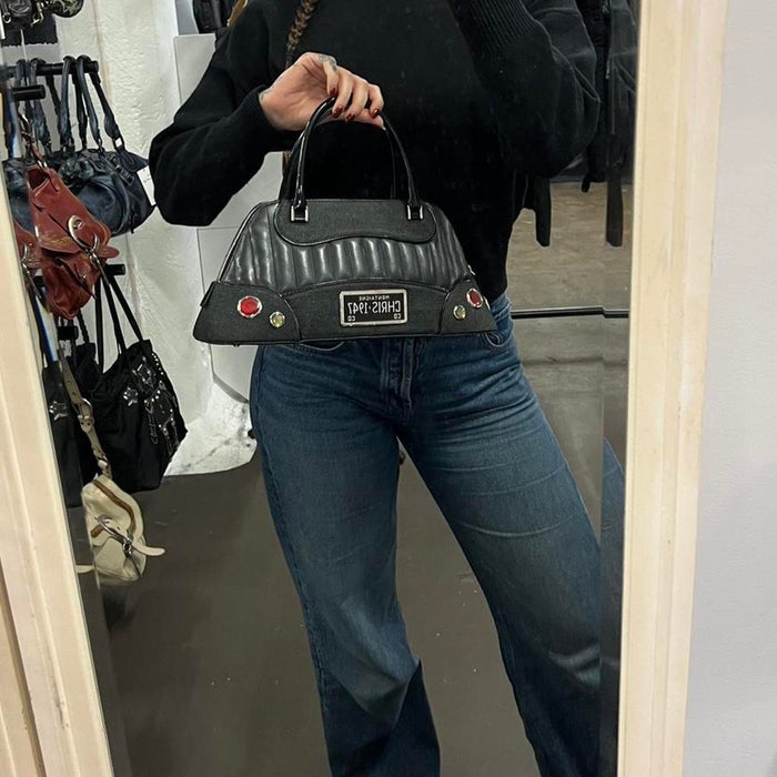 Christian Dior black Cadillac bag