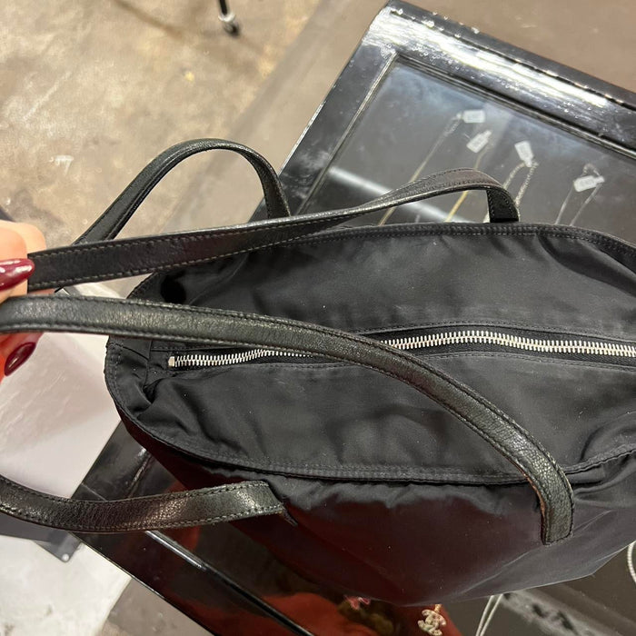 Prada black nylon tote bag