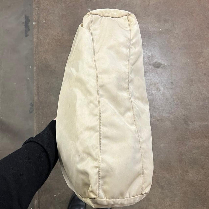Prada jacquard nylon shoulder bag
