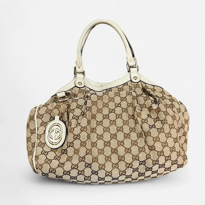 Gucci sukey cream bag