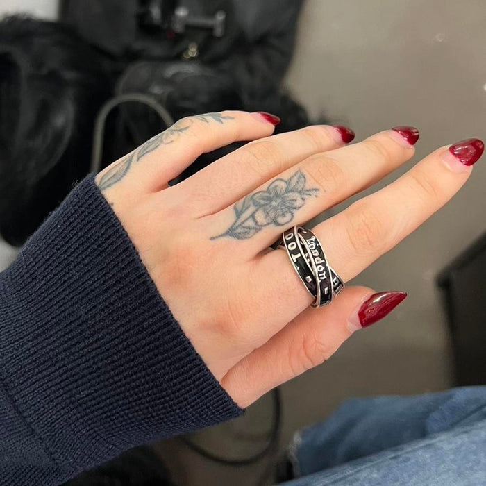 Vivienne Westwood ‘too fast to live too young to die’ triple ring