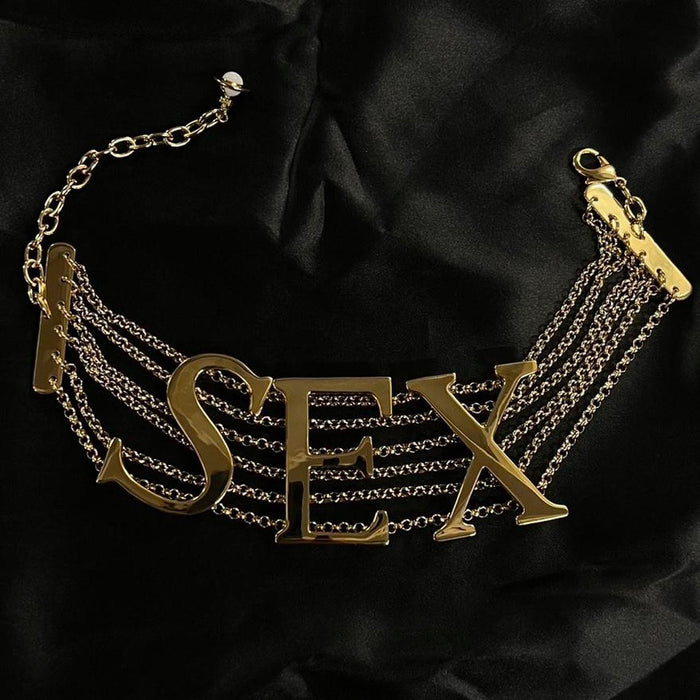 Vivienne Westwood gold SEX choker