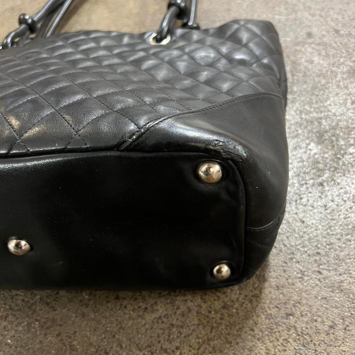 Chanel cambon tote bag in black