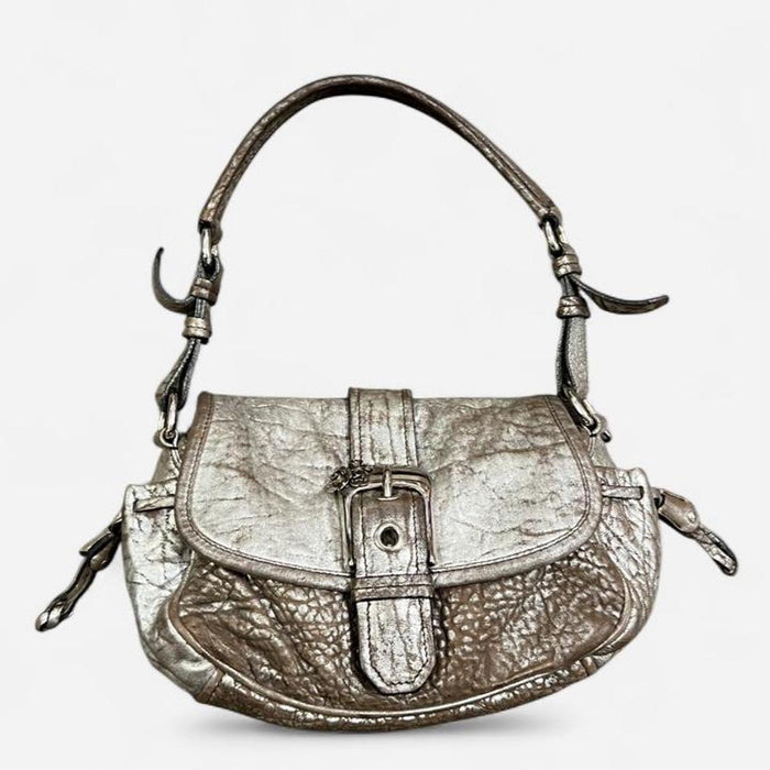 Miu Miu silver flower shoulder bag