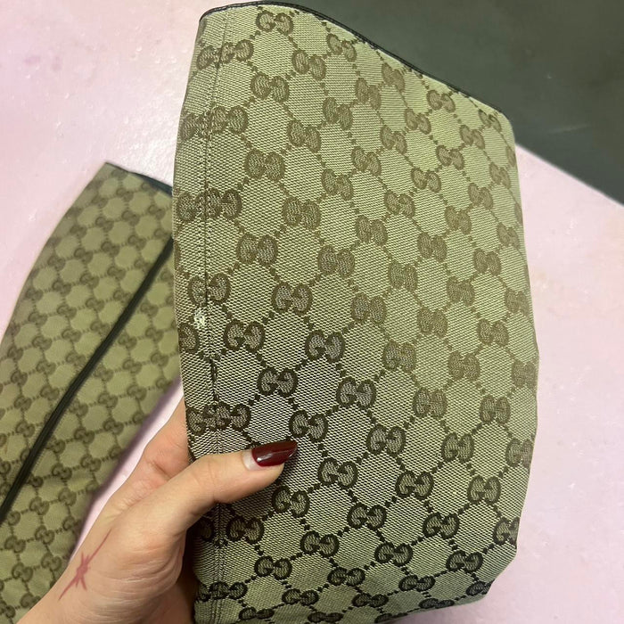 Gucci monogram boots