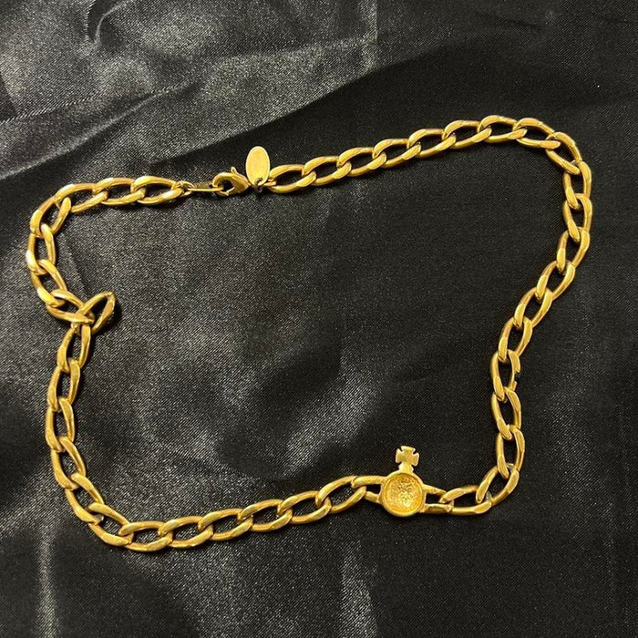 Vivienne Westwood gold orb choker necklace