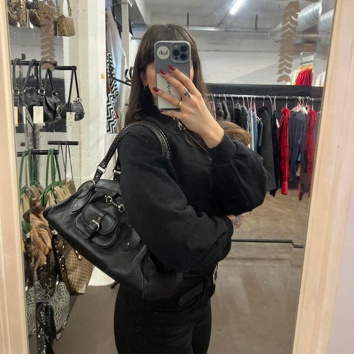 Christian Dior black shoulder bag