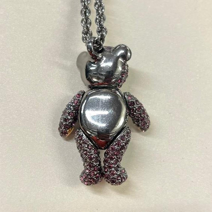 Vivienne Westwood vintage purple teddy diamanté necklace