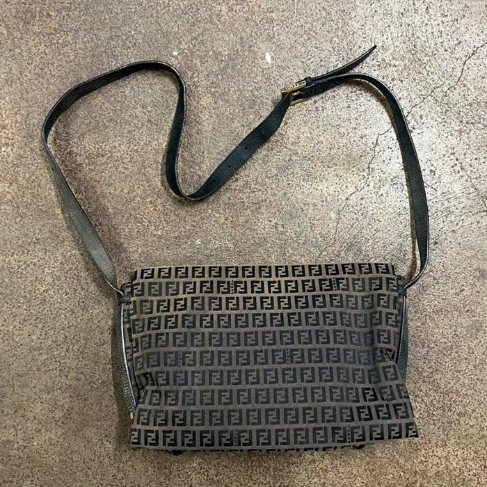 Fendi brown sweety zucchino crossbody bag