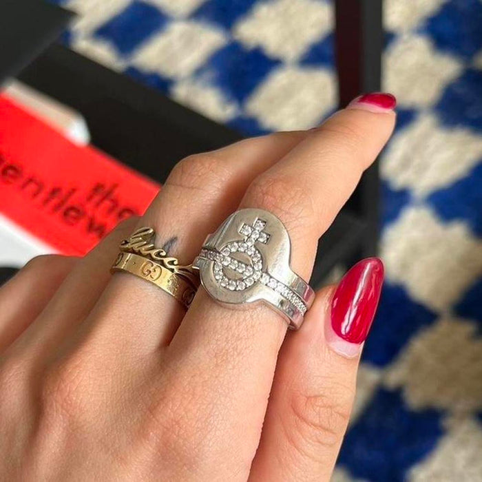 Vivienne Westwood crystal orb ring