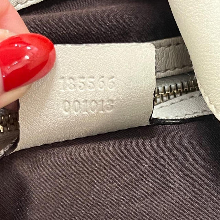 Gucci cream monogram Indy bag