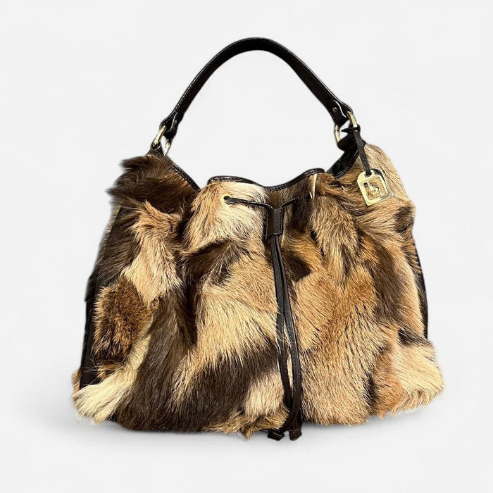 Fendi fur hobo bag