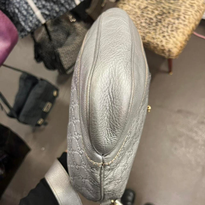 Gucci silver Jackie 1961 medium hobo bag