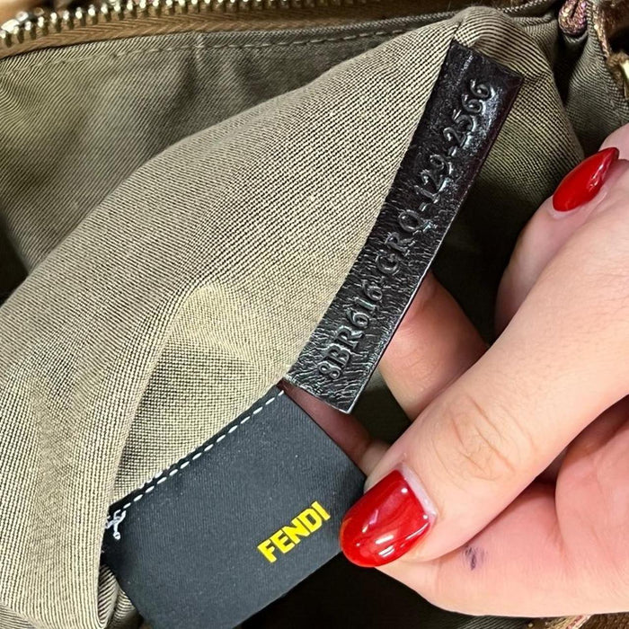 Fendi metallic pink & gold large Mia bag
