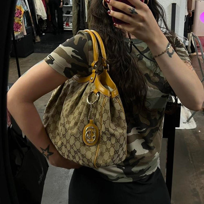 Gucci tan sukey bag