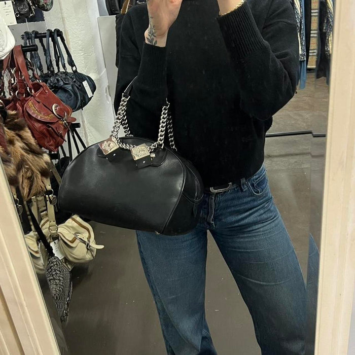 Christian Dior black gambler bag