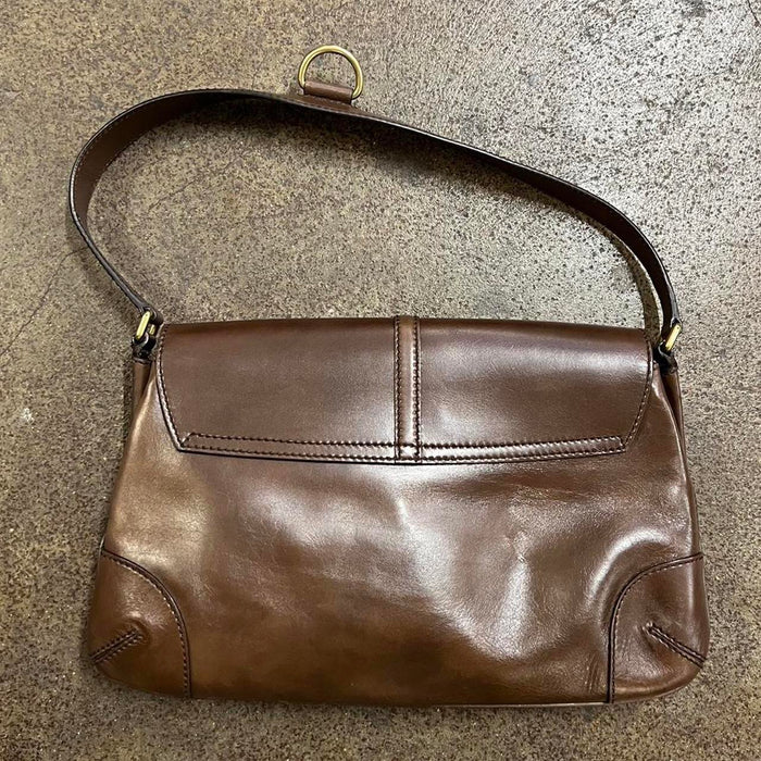 Gucci Britt brown leather shoulder bag