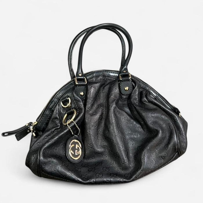 Gucci sukey black guccissima bag