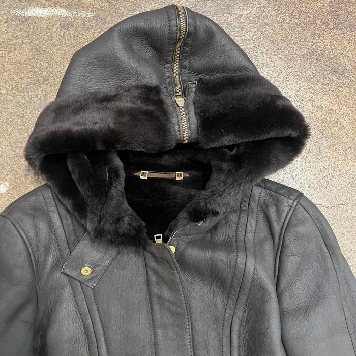 Gucci Tom Ford leather shearling jacket