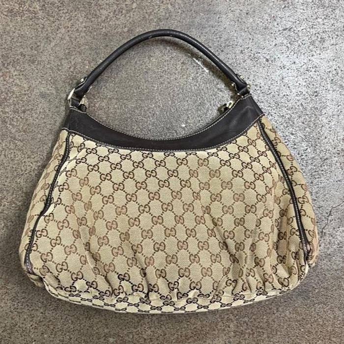Gucci brown leather abbey shoulder bag