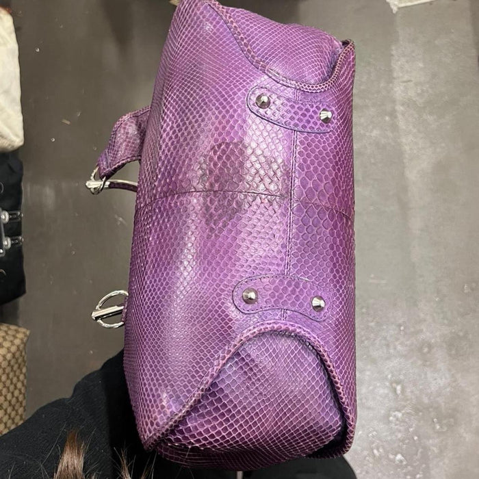 Christian Dior purple python 61 bag