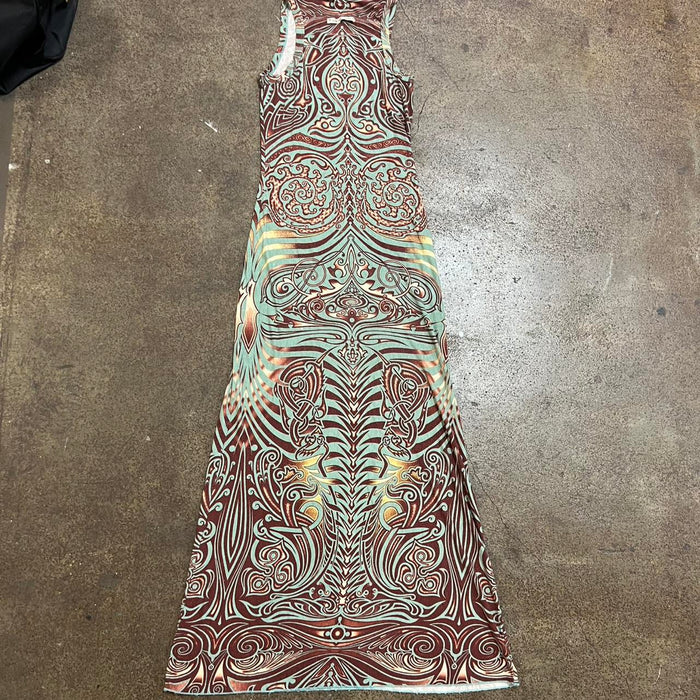 Jean Paul Gaultier tribal maxi dress