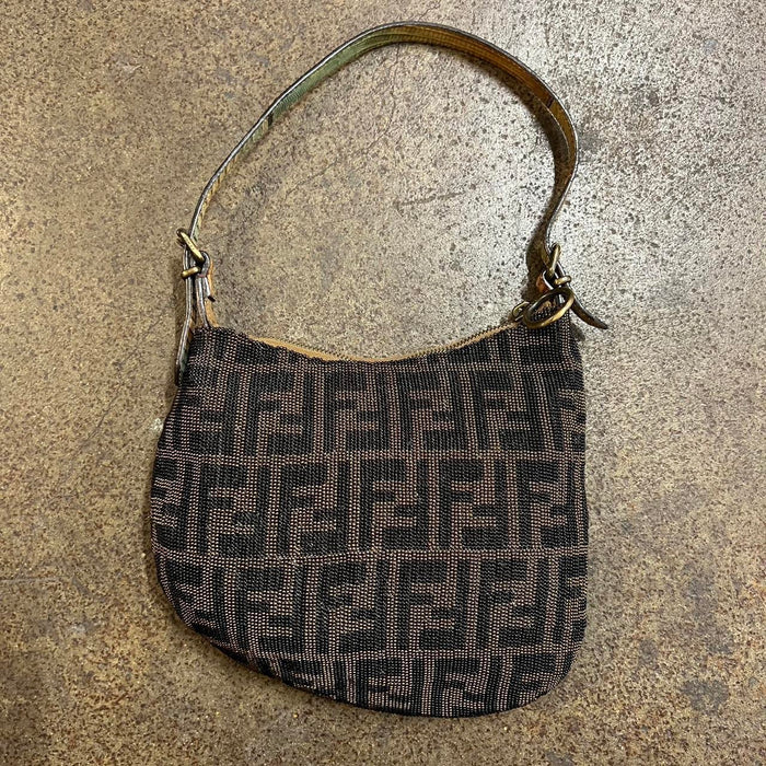 Fendi beaded oyster bag